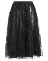 Elisabetta Franchi Woman Midi Skirt Black Size 6 Polyester In Black