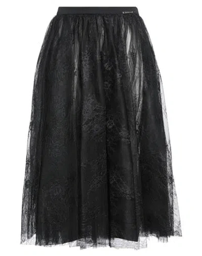 Elisabetta Franchi Woman Midi Skirt Black Size 6 Polyester