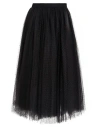 Elisabetta Franchi Woman Midi Skirt Black Size 6 Polyester
