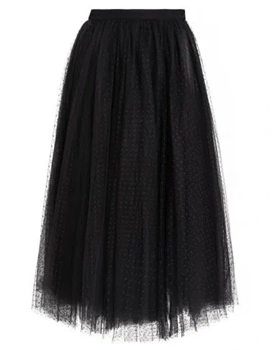 Elisabetta Franchi Woman Midi Skirt Black Size 6 Polyester