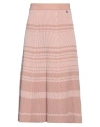 Elisabetta Franchi Woman Midi Skirt Blush Size 2 Viscose, Polyester In Pink