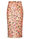 Elisabetta Franchi Woman Midi Skirt Blush Size 8 Polyamide, Plastic In Pink