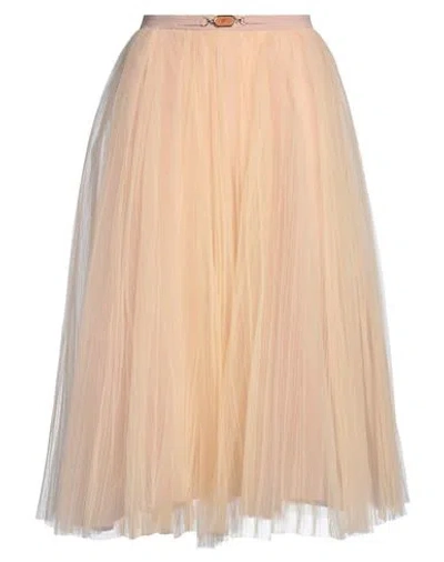 Elisabetta Franchi Woman Midi Skirt Blush Size 4 Polyamide, Polyester In Pink