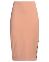 Elisabetta Franchi Woman Midi Skirt Blush Size 8 Polyester, Elastane In Pink