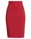 Elisabetta Franchi Woman Midi Skirt Brick Size 4 Acetate, Viscose, Elastane In Red