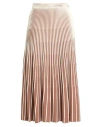 Elisabetta Franchi Woman Midi Skirt Cream Size 10 Viscose, Polyamide In White