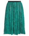 Elisabetta Franchi Woman Midi Skirt Emerald Green Size 6 Polyamide