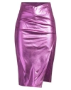 Elisabetta Franchi Woman Midi Skirt Fuchsia Size 6 Viscose In Pink