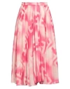 Elisabetta Franchi Woman Midi Skirt Fuchsia Size 6 Cotton In Pink