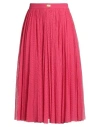 Elisabetta Franchi Woman Midi Skirt Fuchsia Size 8 Polyamide, Elastane In Pink