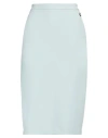 Elisabetta Franchi Woman Midi Skirt Light Green Size 10 Polyester, Elastane