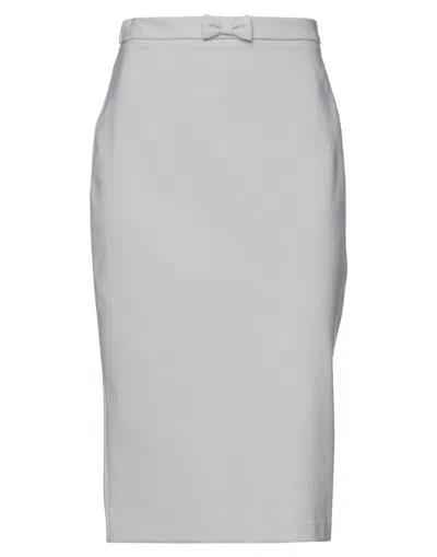 Elisabetta Franchi Midi Skirts In Light Grey