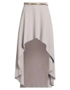 Elisabetta Franchi Woman Midi Skirt Light Grey Size 6 Polyester In Gray