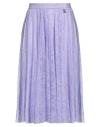Elisabetta Franchi Woman Midi Skirt Lilac Size 8 Polyester In Purple