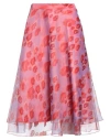 Elisabetta Franchi Woman Midi Skirt Lilac Size 8 Polyester