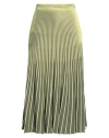 Elisabetta Franchi Woman Midi Skirt Lime Green Size 8 Viscose, Polyamide