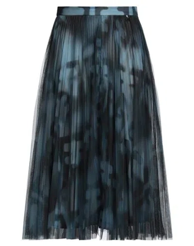 Elisabetta Franchi Woman Midi Skirt Navy Size 8 Polyester