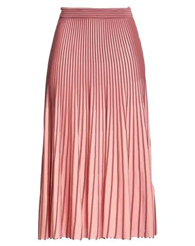 Elisabetta Franchi Woman Midi Skirt Pink Size 4 Viscose, Polyamide