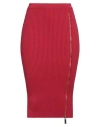 Elisabetta Franchi Woman Midi Skirt Red Size 8 Viscose, Polyester, Polyamide