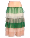 Elisabetta Franchi Woman Midi Skirt Salmon Pink Size 8 Polyamide, Viscose, Cotton In Salmon Pink