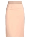 Elisabetta Franchi Woman Midi Skirt Salmon Pink Size 6 Viscose, Elastane In Salmon Pink