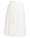 Elisabetta Franchi Woman Midi Skirt White Size 4 Polyester, Polyamide