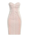 Elisabetta Franchi Woman Mini Dress Beige Size 10 Polyamide, Elastane, Polyester In Beige