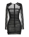 Elisabetta Franchi Woman Mini Dress Black Size 10 Cotton, Elastane, Acrylic, Polyamide, Mohair Wool