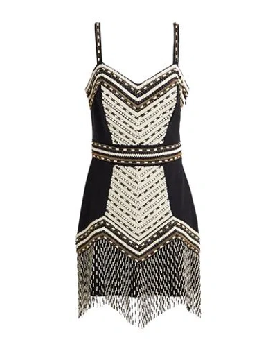 Elisabetta Franchi Woman Mini Dress Black Size 10 Polyamide, Elastane, Polyester