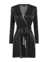 Elisabetta Franchi Woman Mini Dress Black Size 2 Polyester, Glass