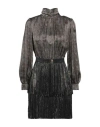 Elisabetta Franchi Woman Mini Dress Black Size 8 Silk, Acetate, Viscose, Polyester In Black