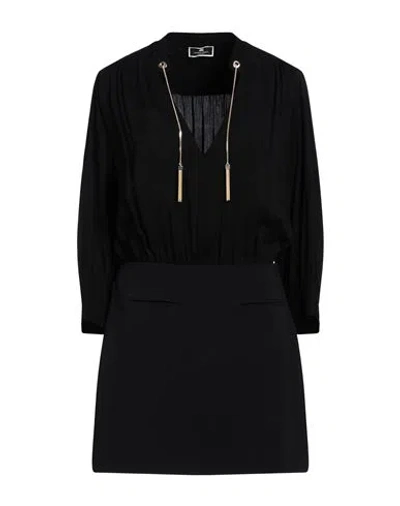 Elisabetta Franchi Woman Mini Dress Black Size 10 Viscose, Acetate, Elastane