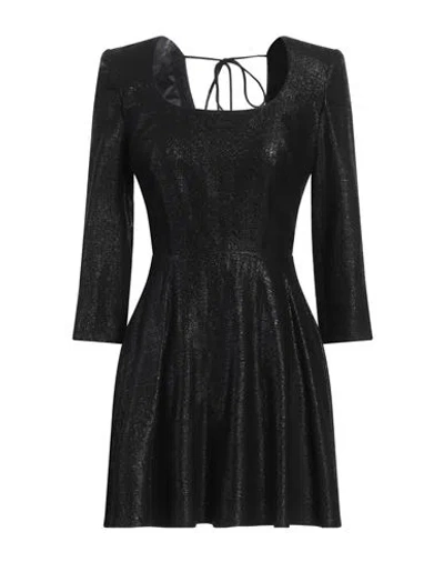 Elisabetta Franchi Woman Mini Dress Black Size 10 Viscose, Wool, Polyamide
