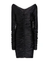 Elisabetta Franchi Woman Mini Dress Black Size 12 Polyamide, Elastane