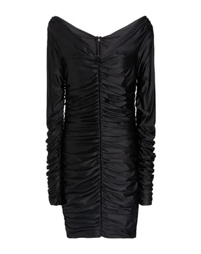 Elisabetta Franchi Woman Mini Dress Black Size 12 Polyamide, Elastane