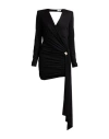 Elisabetta Franchi Woman Mini Dress Black Size 12 Viscose, Elastane