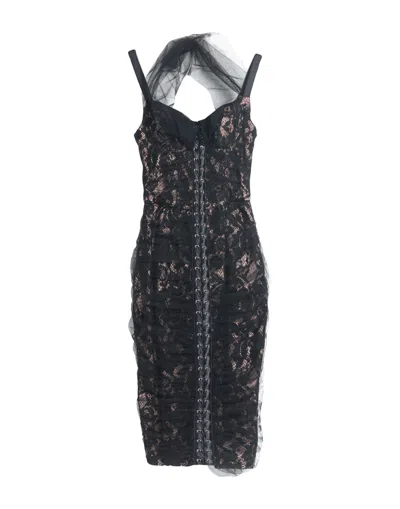 Elisabetta Franchi Short Dresses In Black