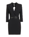 Elisabetta Franchi Woman Mini Dress Black Size 2 Polyester, Elastane In Black