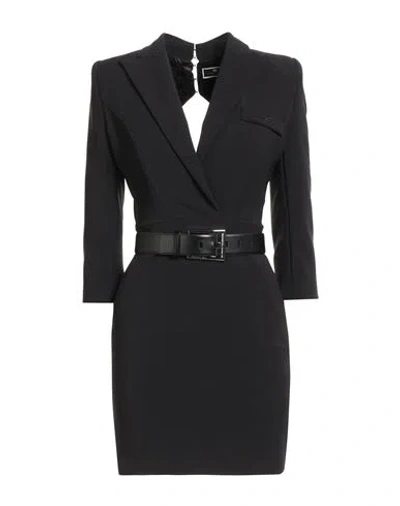 Elisabetta Franchi Woman Mini Dress Black Size 2 Polyester, Elastane