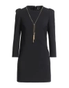 Elisabetta Franchi Tassel Chain-link Minidress In Black