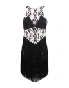 Elisabetta Franchi Woman Mini Dress Black Size 4 Polyester, Elastane