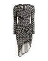 Elisabetta Franchi Woman Mini Dress Black Size 2 Viscose, Elastane
