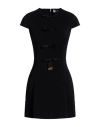 Elisabetta Franchi Stretch Viscose Dress With Logo In Black