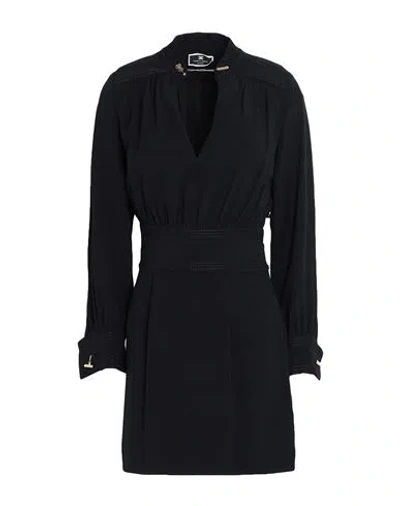 Elisabetta Franchi Woman Mini Dress Black Size 4 Acetate, Viscose