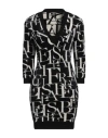 Elisabetta Franchi Woman Mini Dress Black Size 4 Polyamide, Viscose