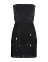 Elisabetta Franchi Woman Mini Dress Black Size 4 Polyester, Elastane