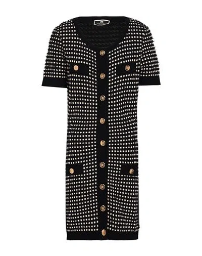 Elisabetta Franchi Woman Mini Dress Black Size 4 Viscose, Cotton, Polyamide, Polyester, Elastane