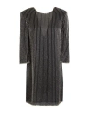 Elisabetta Franchi Woman Mini Dress Black Size 4 Viscose, Glass