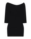 Elisabetta Franchi Woman Mini Dress Black Size 4 Wool, Cashmere