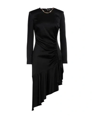 Elisabetta Franchi Woman Mini Dress Black Size 8 Acetate, Viscose